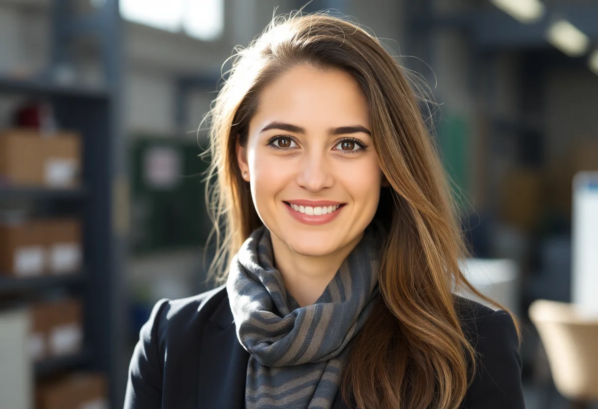 Portrait of Zeynep A., operations coordinator.